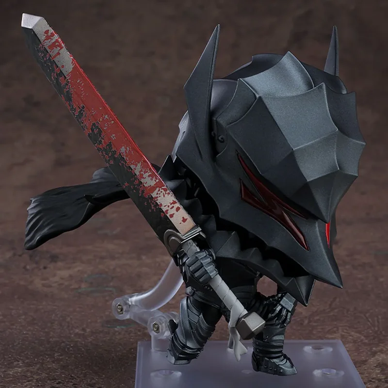 Anime Berserk Guts Berserker-Rüstung Q-Version Bewegliche Actionfigur Sammlermodell Puppe Desktop-PC-Gehäuse Deko Geschenk