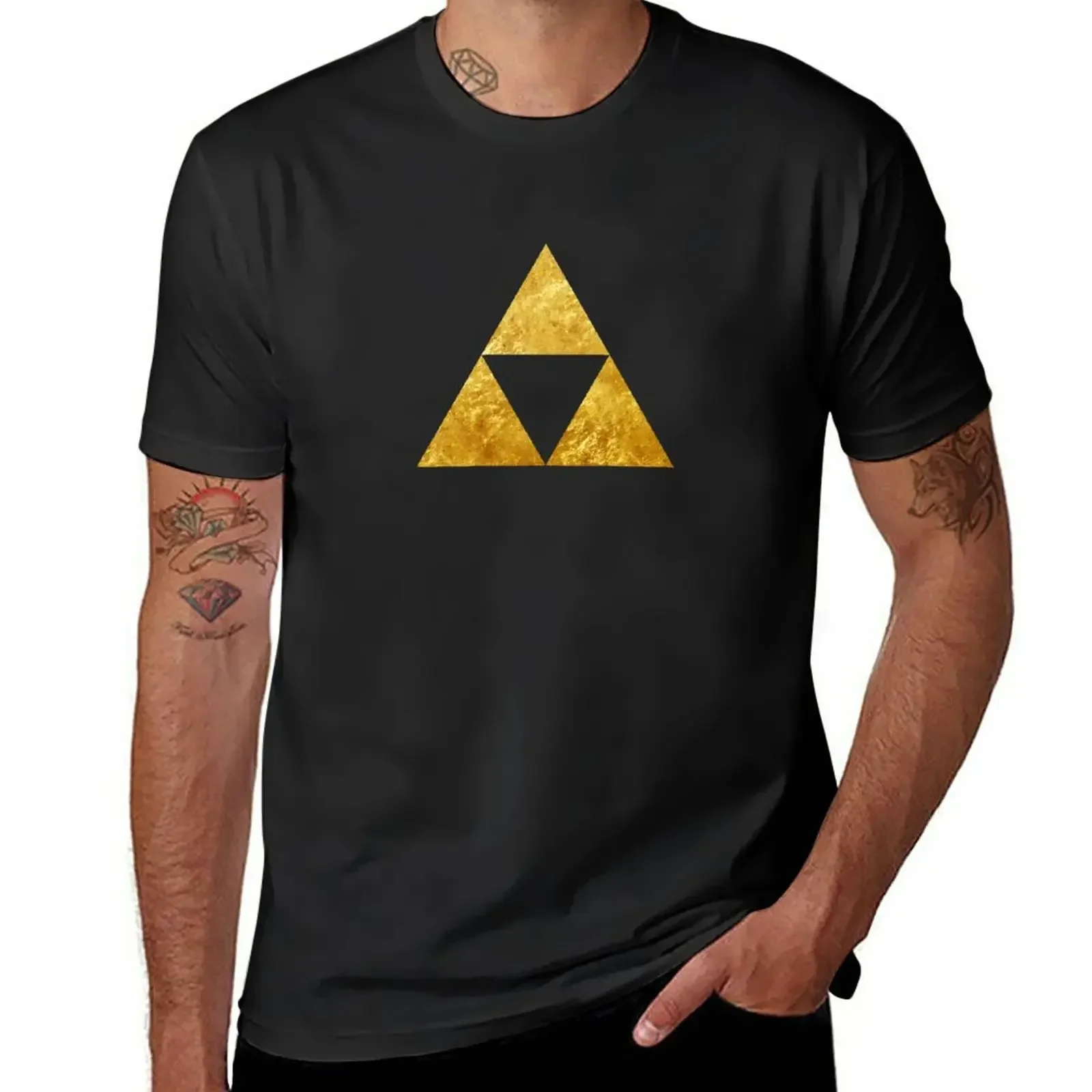 Gold Triforce Symbol Zelda T-Shirt T-shirt for a boy animal print shirt for boys big and tall t shirts for men