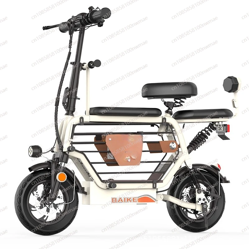 

Small Electric Car Female Parent-child Model with Baby Pick-up, Children's Lithium Battery Folding Battery Car