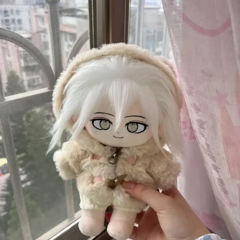 20cm Anime Plush Stuffed Doll Game V2 Nagito Komaeda Kawaii Cosplay Body With Skeleton Cartoon Plushies Toy Fans Collection Gift