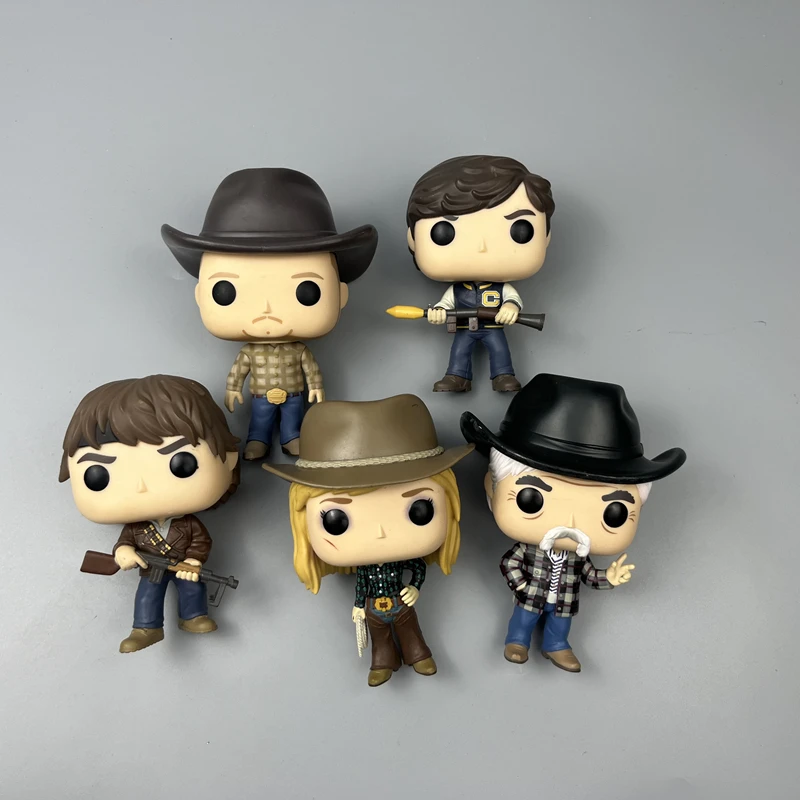 

Funkoe POP Yellowstones John Jamie Bethany Rowdy Action Figures Model Toys Classic American TV Series Big Head Doll Kids Gifts