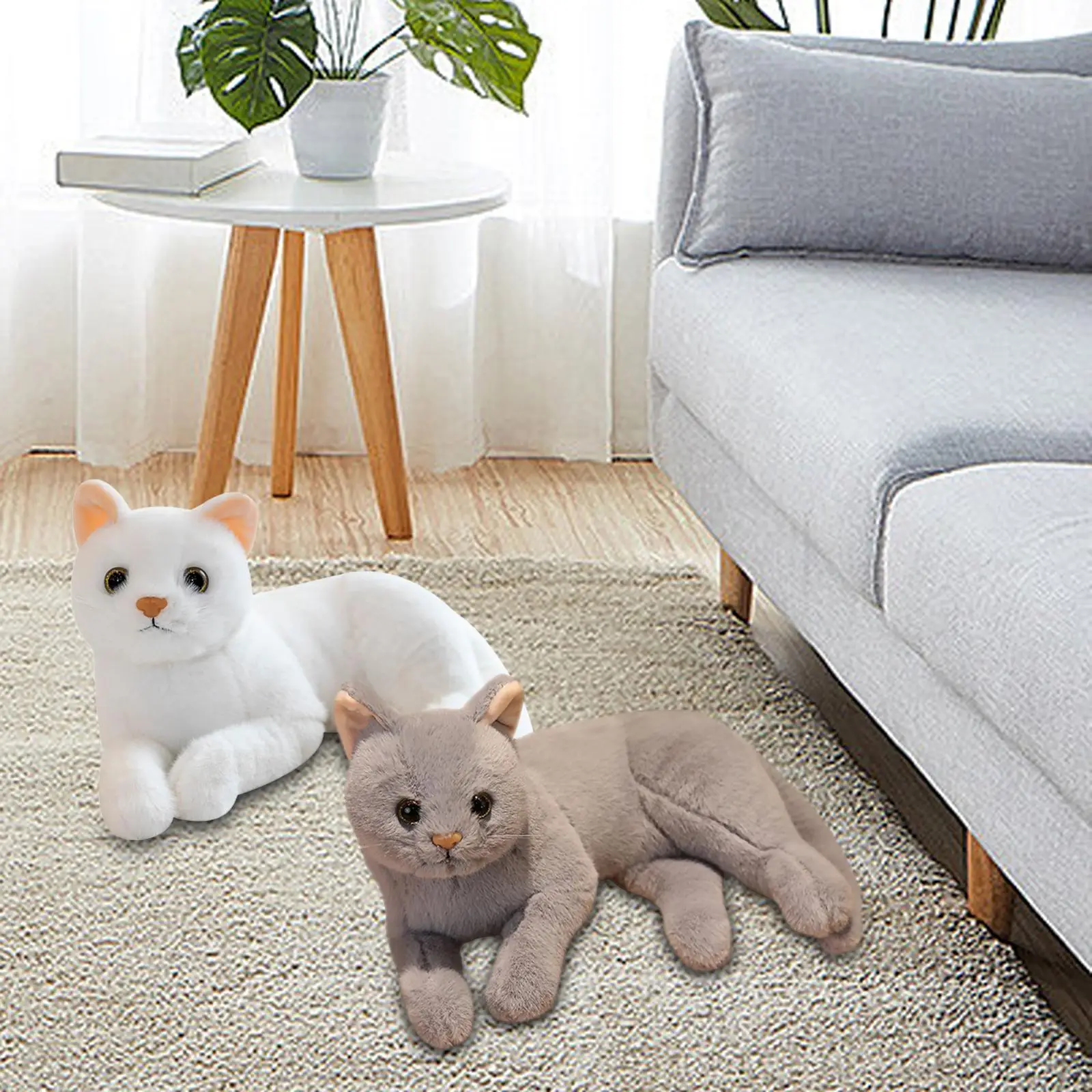 Jouet en peluche au beurre réaliste pour chat, ornement de dessin animé confortable, jeté de canapé