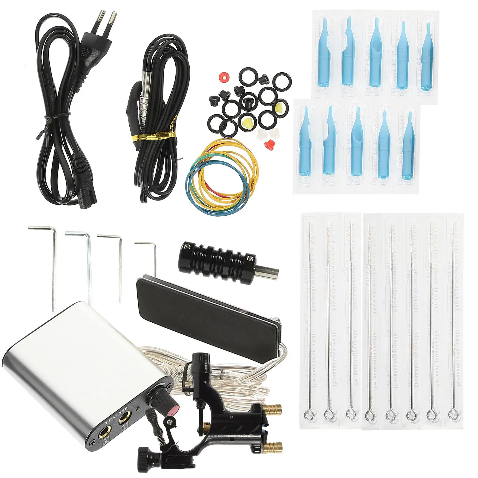 

Core Set Silver Stainless Motor Kit for Beginner Tattoo Motor For Tattoo Learner Artist Black Portable Rotary Tools