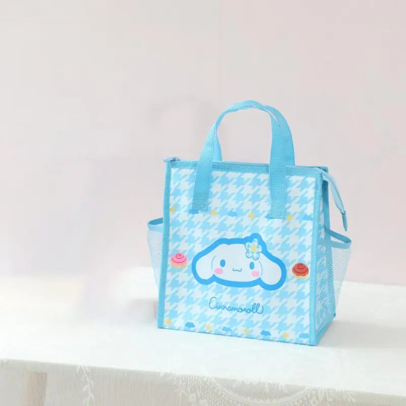 Kawaii Sanrio Hello Kitty izolowane pudełko na drugie śniadanie torba o dużej pojemności Kuromi moja melodia Cinnamoroll Hangyodon Student śliczna