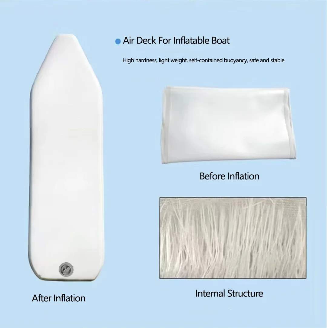 Thicked PVC Air Bottoms Floor For Kayak Canoeing Boat Deck Flooring New Multi-Size Air Deck For 175~360cm Inflatable Boats