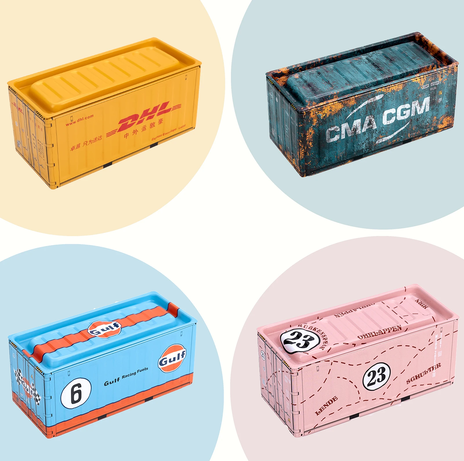 Mini ijzeren opbergdoos Miniatuur ijzeren opbergdoos Creatieve decoratie Verzamel kleine voorwerpen Desktop Mini containermodel Kerstcadeaus