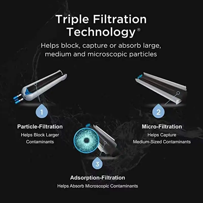 (1-4PCS) Replace EDR3RXD1 Refrigerator Water Filter For Filter3,4396841,4396710,9083,w10121145