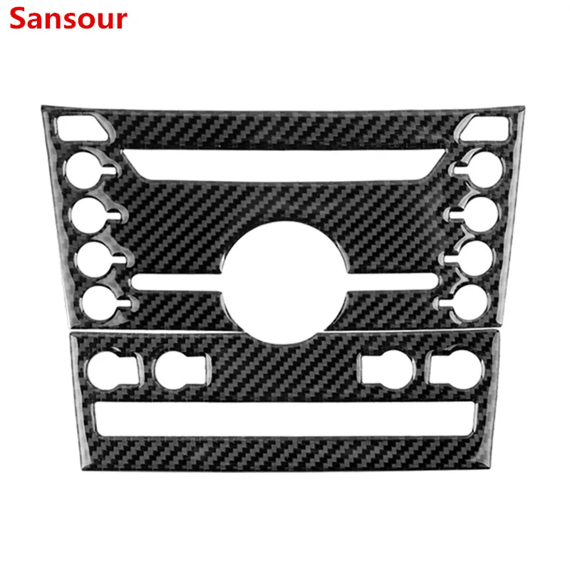 

Sansour Carbon Fiber Car Center Console Dashboard Air Conditioner Switch Decoration Cover Sticker For Ford EDGE 2015-2019