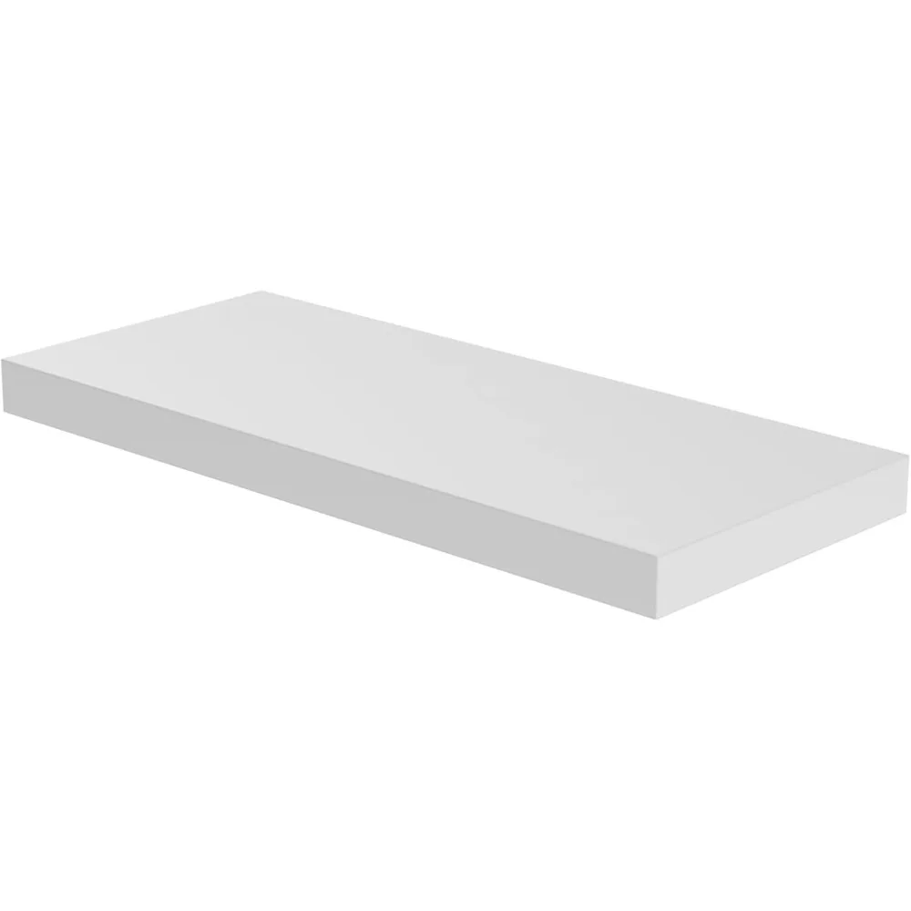 Floating Shelf, Set of 1 Wall Shelf, 30 in W x 12.75 in D x 2 in H Wooden Floating Wall Shelf with Invisible Brackets for Living