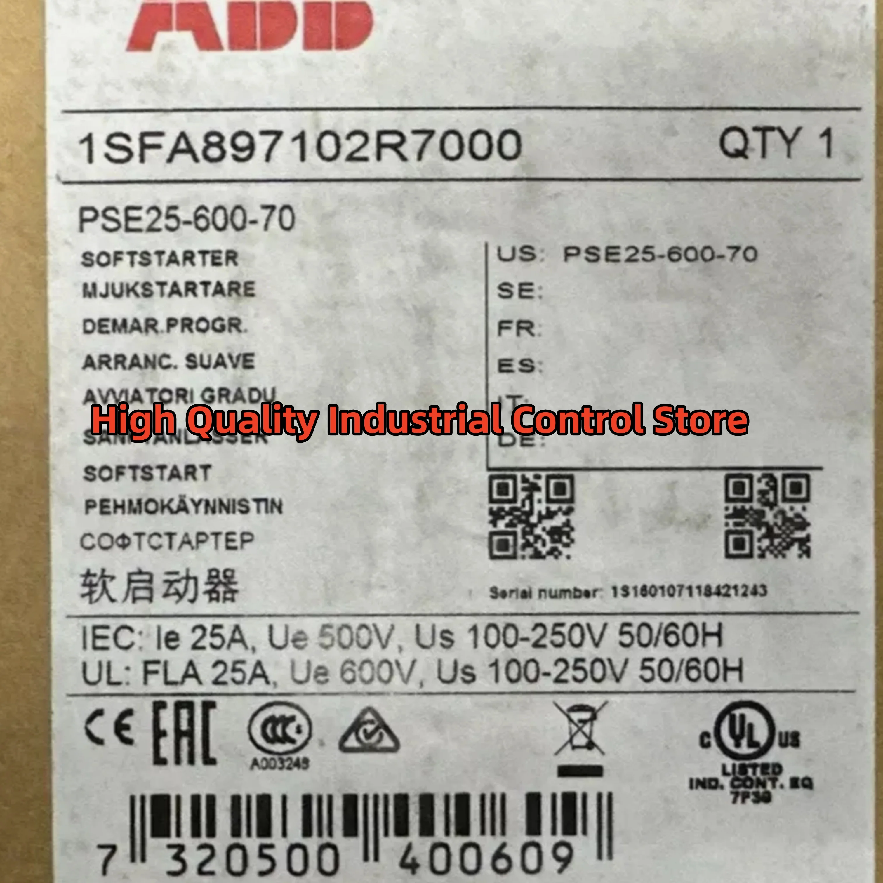 

PSE30-600-70 15kw PSE37-600-70 18.5kw Soft starter brand new