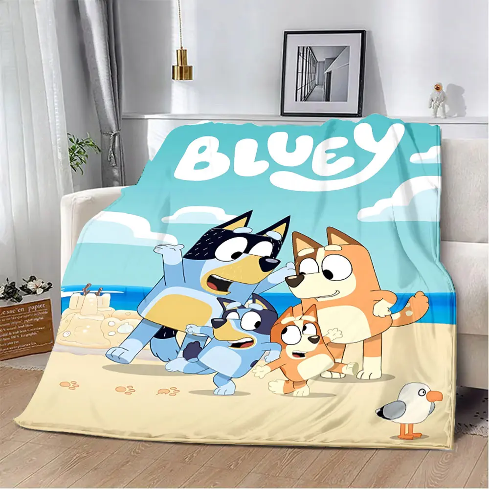 B-Blueys Bandit-Chilli Printed Blanket Picnic Blankets Warm Blanket Soft and Comfortable Blanket Home Travel Birthday Gift