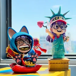 Dr. Slump Anime Figure Arale Figures Wealrh God Figurine Cute Girl Gk Statue Model Doll Collection Room Birthday Gifts Toy