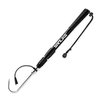 SANLIKE-anzuelo de pesca telescópico con lanza de acero inoxidable, agarre antideslizante, accesorio de equipo de pesca al aire libre para captura segura