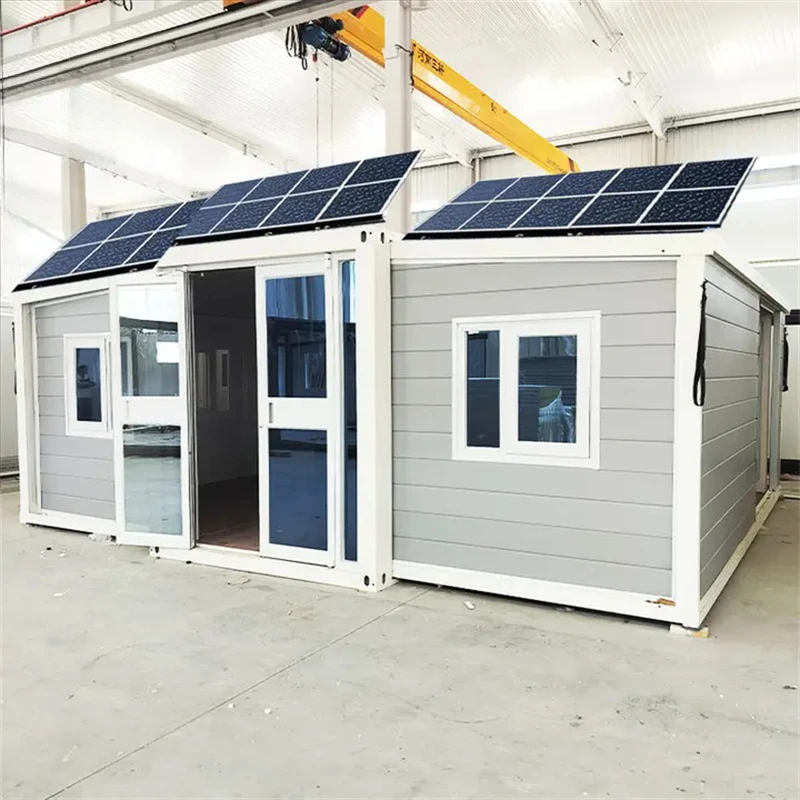 

Folding Room Modular Prefab House Tiny Home Warehouse Barn 20Ft 40Ft Expandable Container House 2 3 Bedrooms Cabins Garden Rooms