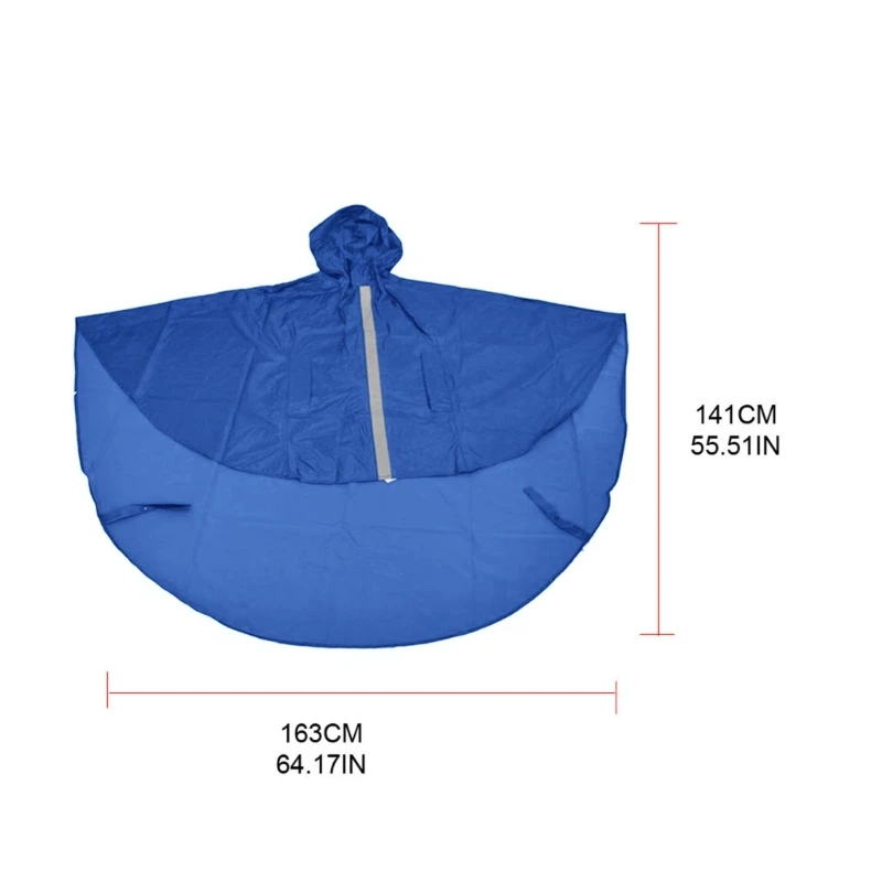 Waterproof Rain Poncho for Wheelchair Mobility Scooter Large Wind Proof Cape Raincoat Cloak with Hood Reusable Protect