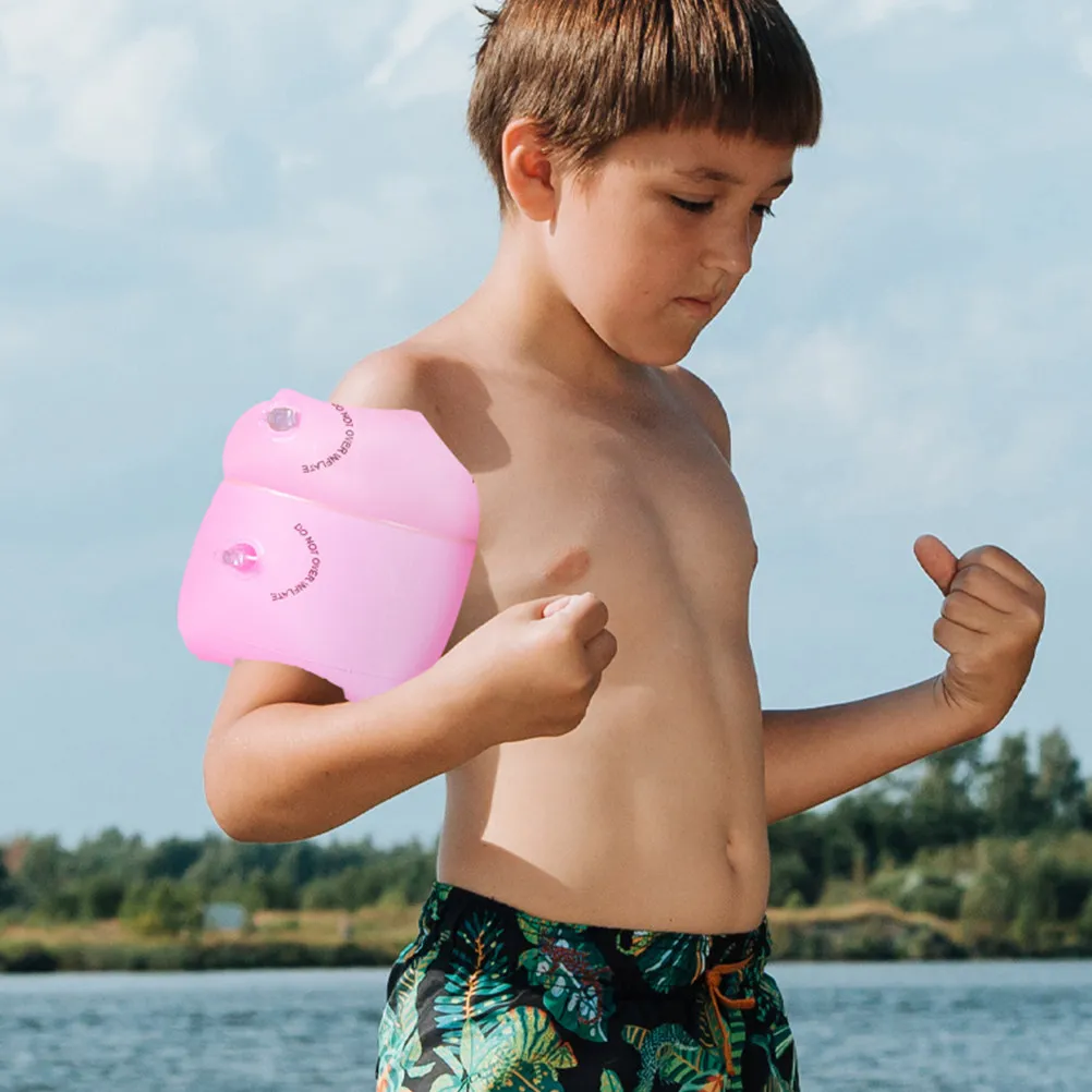 

Набор из 4 плавательных нарукавников из ПВХ для плавания, надувные рукава для водных видов спорта, снаряжение для безопасности на воде для мужчин и женщин, для использования в бассейне летом, плавательные кольца