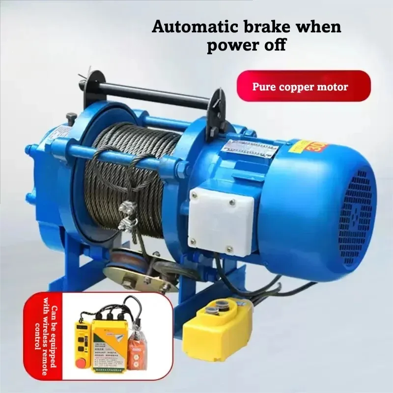 Electric Winch Hoist For Home Use 1 Ton 2 Ton Lifting Crane Construction Material Handling