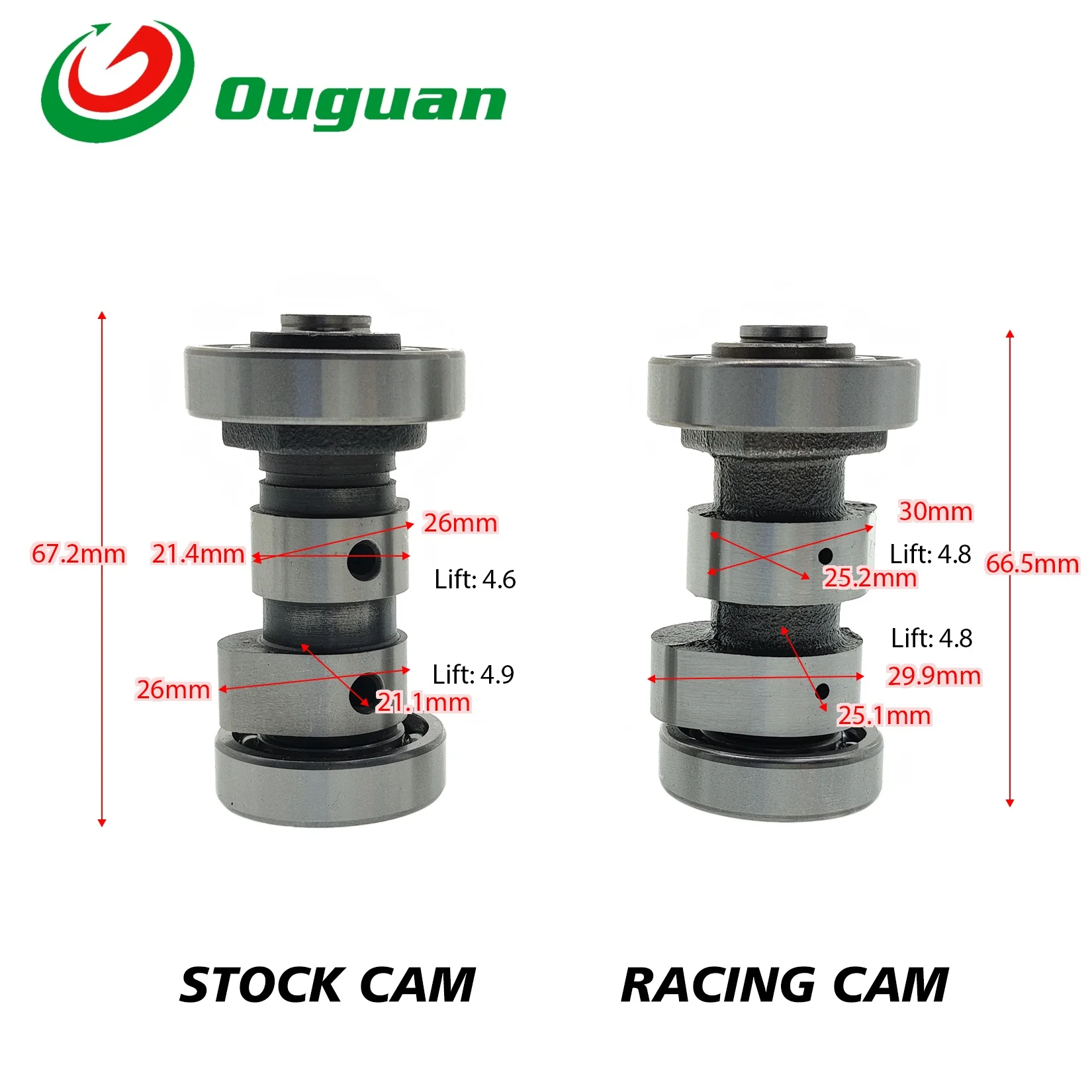 ouguan for Yamaha ZY125 ZY125T-A ZY 125 ZY100 JOG100 ZY JOG 100 ZY 125 100cc 125cc Racing Modified Stock Camshaft Rocker Arm