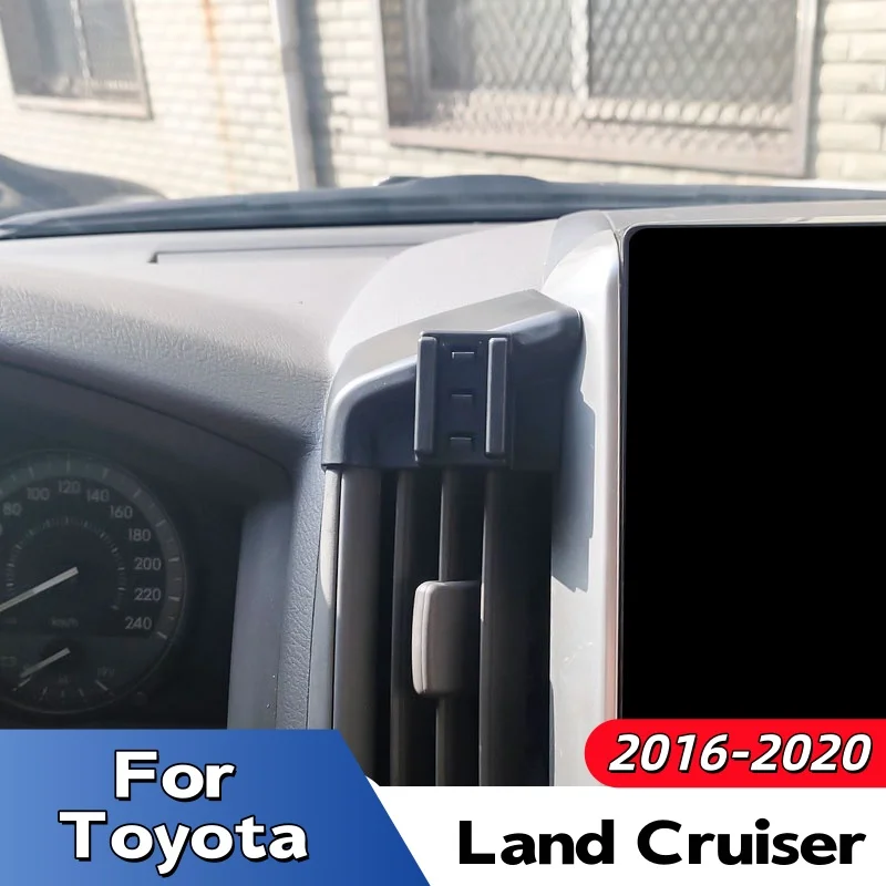 Suitable for 2016-2020 Toyota Land Cruiser Lc200 Car-Specific Mobile Phone Holder, Abs Material Air Vent Gps Navigation Mobile Phone Holder