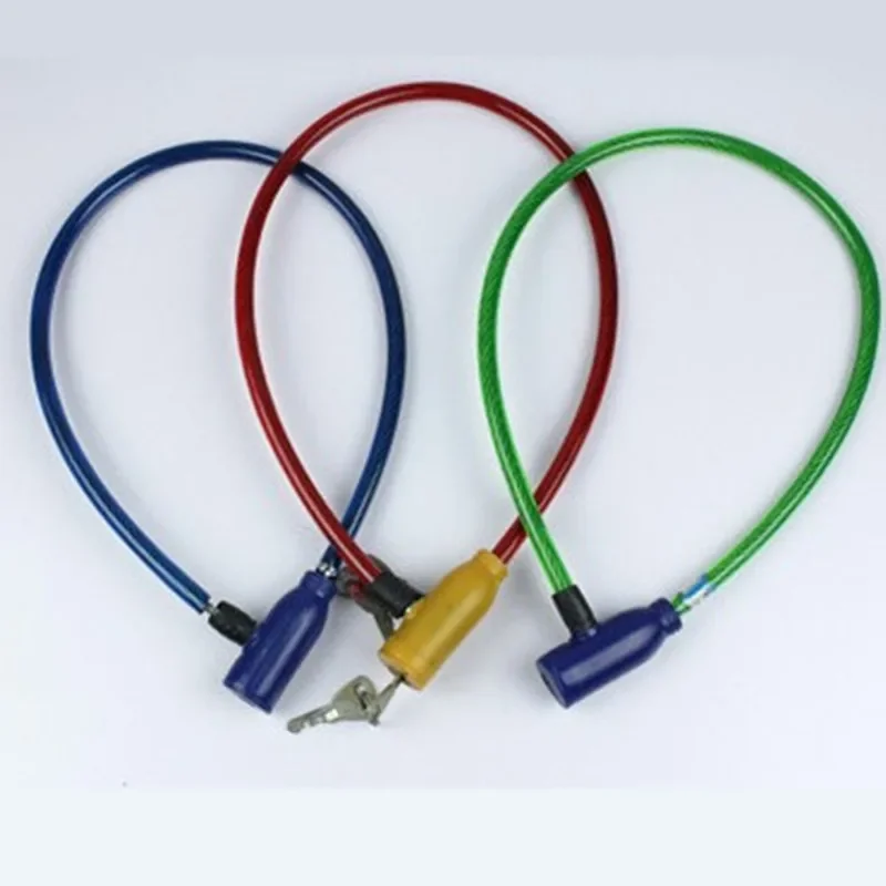3 pieces Bicycle Lock Exquisite Steel Cable Lock Outdoor Bike anti-theft Lock Mountain Bike Wire Accessories Security