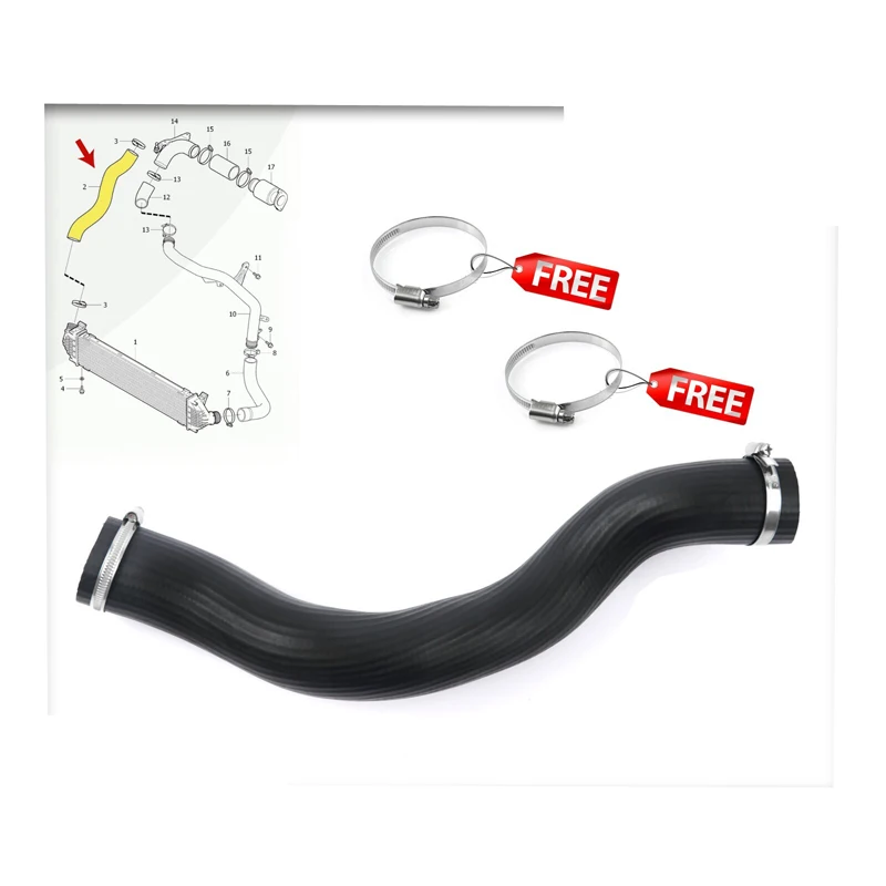 

INTERCOOLER TURBO HOSE PIPE FOR VOLVO V40 D2 1.6 DIESEL 31293717 (2012-2021)