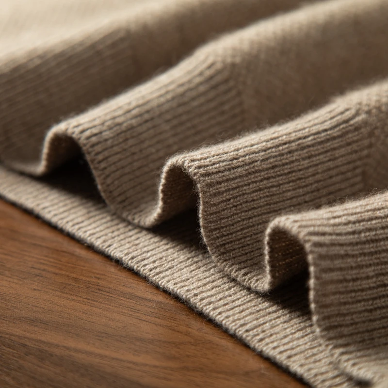 Autumn Winter New Men's Hoodie 100% Pure Cashmere Knitted Pullover Sweater Casual Men's Clothing Warm Soft Luxury Knitted Sweate