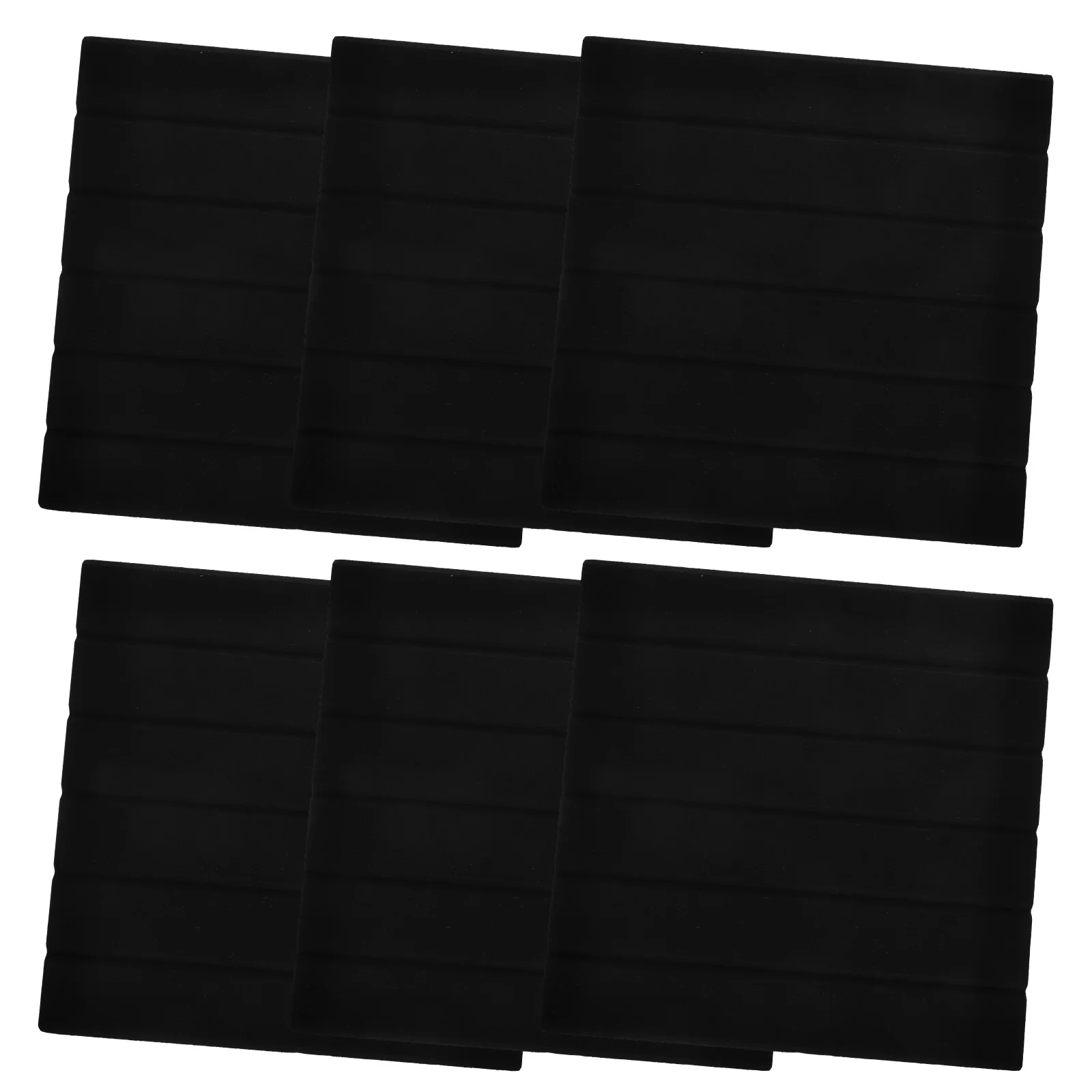

6 Pcs Self-adhesive Bulletin Board Ceramic Tile Black for Wall Office Accessories