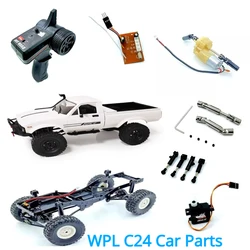 WPL C24 RC Pickup Truck accessori Full Scale modificato albero di trasmissione in metallo sterzo batteria telaio fai da te