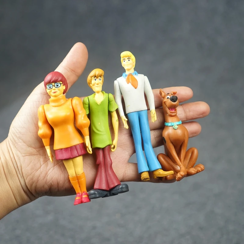 4pcs Fred Daphne Velma Shaggy Action Figures Anime Figurine Toy Collectibles Toys Kids Gifts