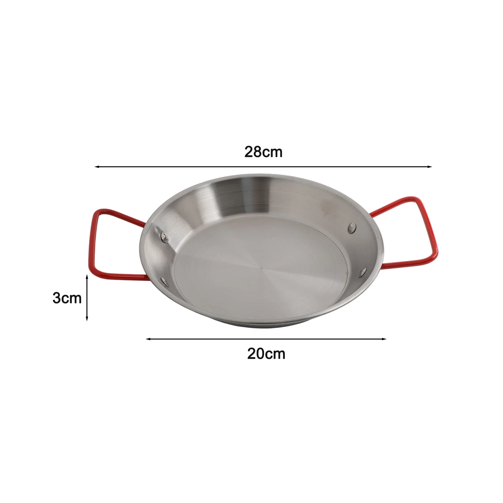 Easy To Clean Paella Pot Cooking 20cm Paella Bowl Easy To Clean Fine Craftsmanship Long-Lasting Practical Design