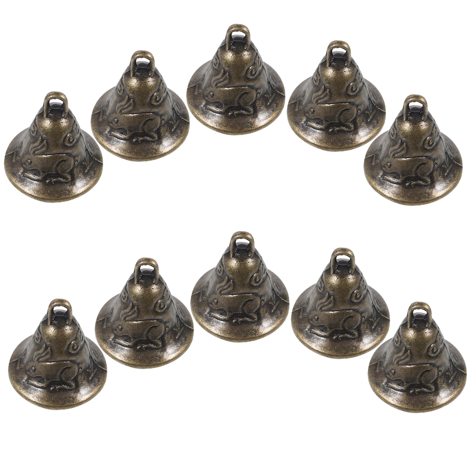 

20Pcs Metal Bell Statues Feng Shui Bells Hanging Pendants DIY Decorations Compact Alloy Bells Metal Bell Statues