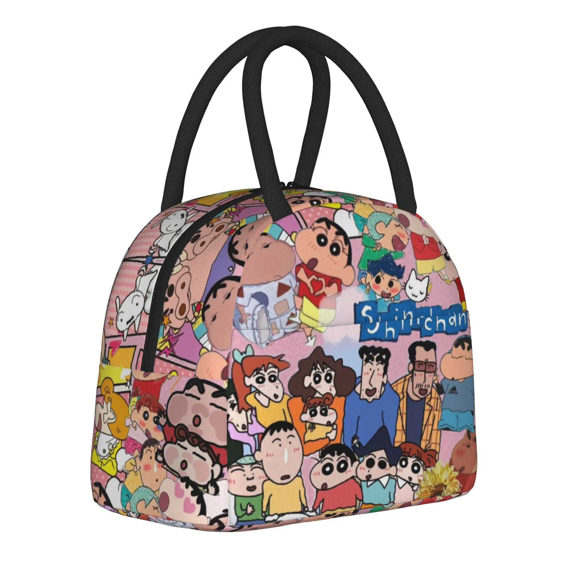 

Crayons Shins chans Insulated Lunch Bags for Men Women Food Container Portable Thermal Cooler Lunch Box For Travel