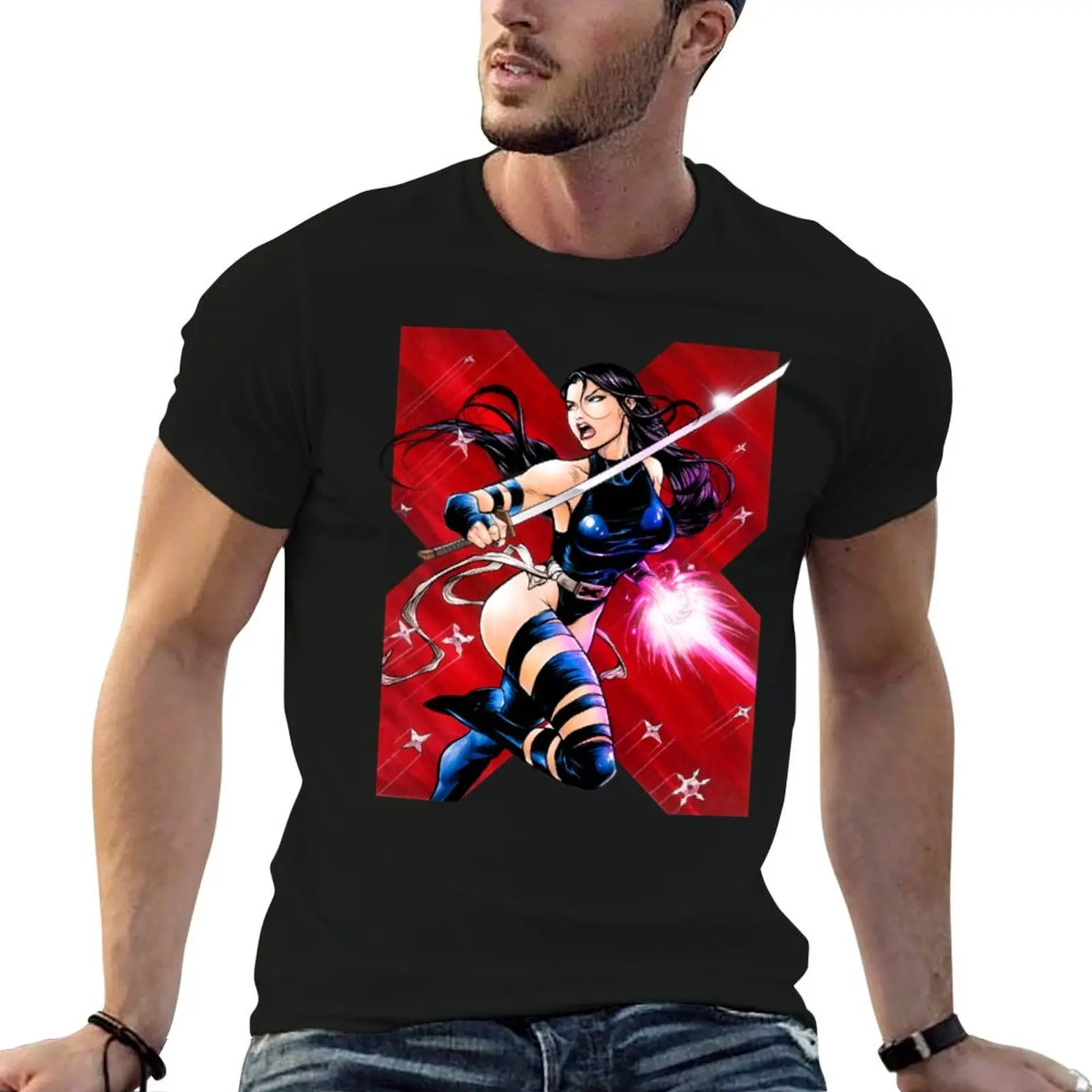Psylocke T-Shirt Work Casual Loose Fit T-Shirt
