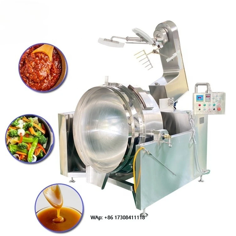 

Fully Automatic Rice Noodle Food Cooking Machine Intelligent Cooking Planetary Mixer With Multiple Stirring Arms