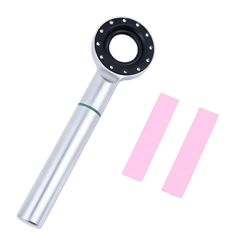 Dental 12LED Cosmetic Restoration Colorimetric Lamp Tri Shade Matching Light Oral Base Light Restoration Tools Hand Held Shade