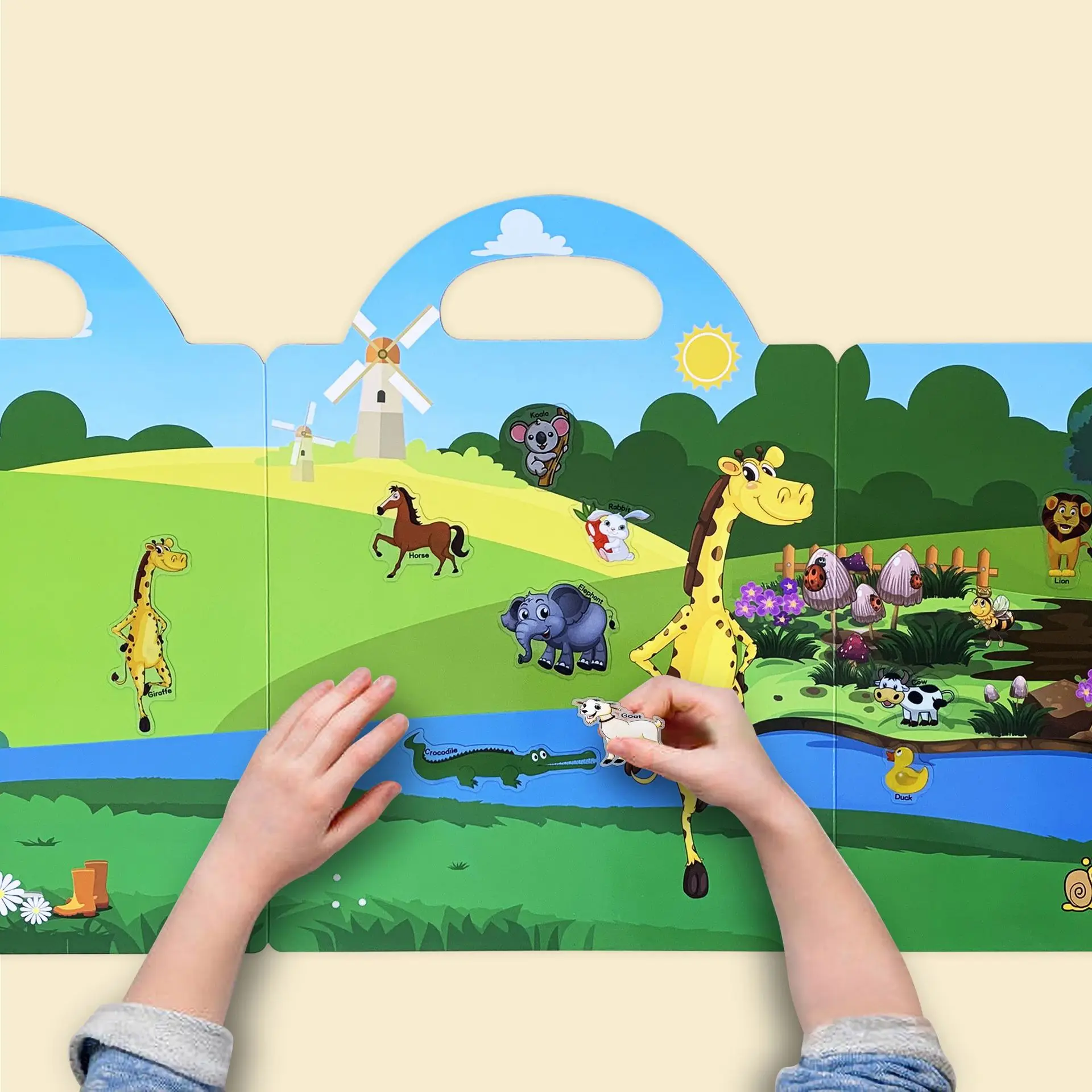 Childrens Sticker Book Early Education Book Transportation Cognitive Enlightenment Sticker Book