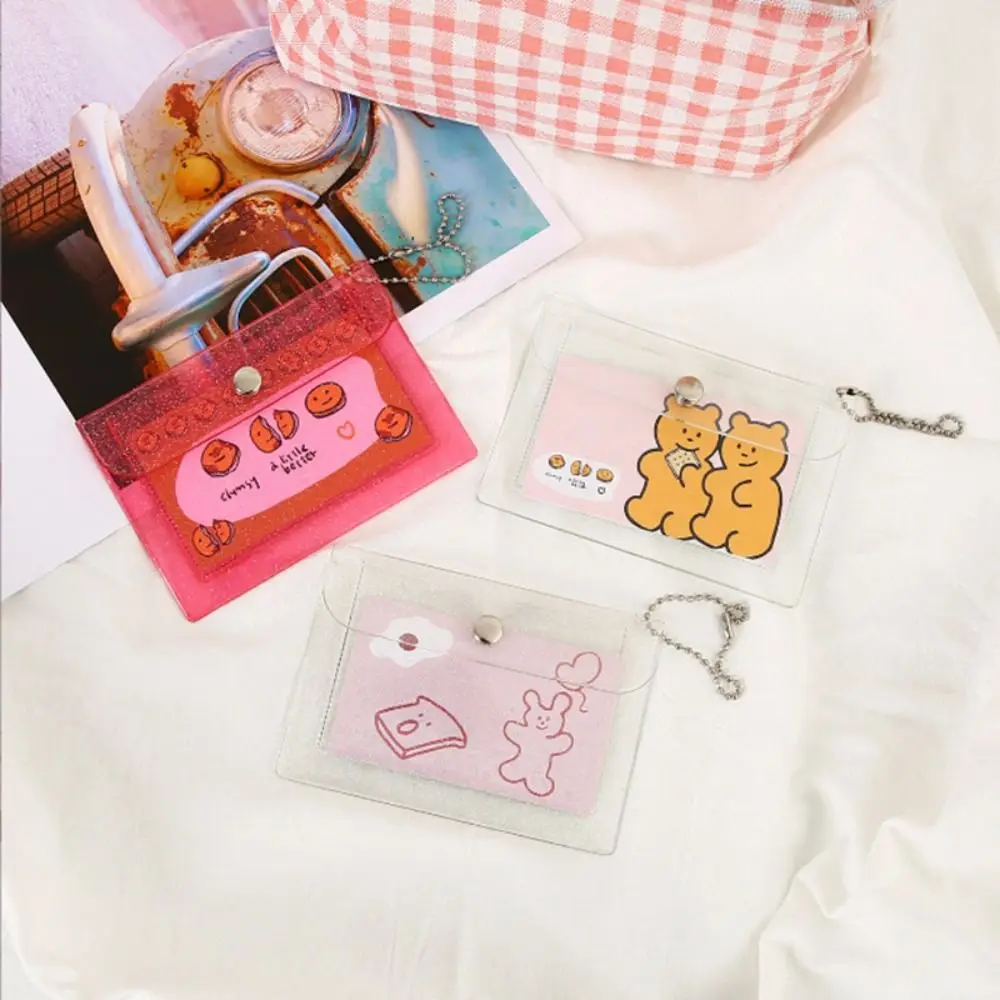 

Girl Mini Glitter Credit Card Holder Women Laser Money Wallet PVC Business Bank Card Holder Student Cute ID Card Case Organizer