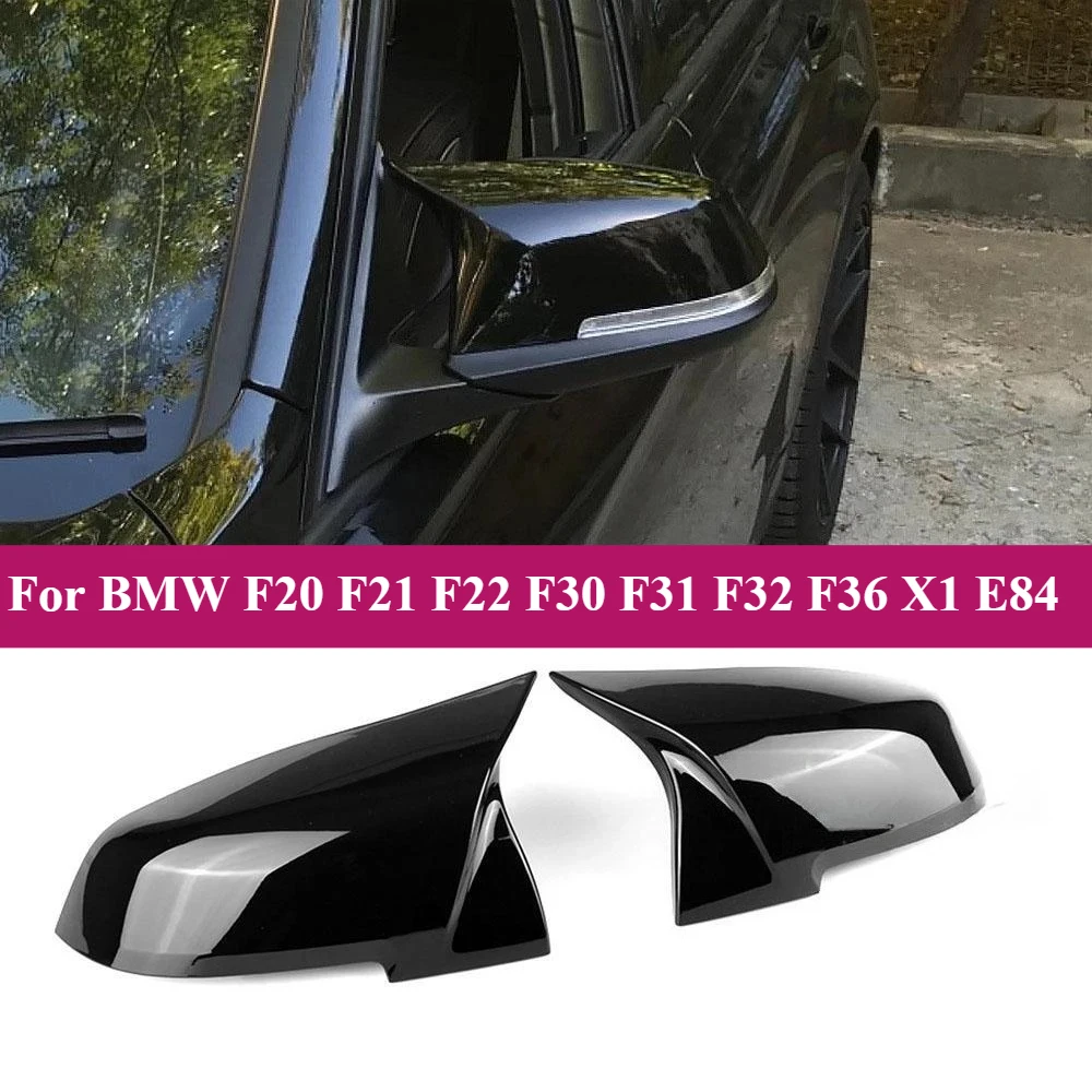 

2x Gloss Black Wing Mirror Cover Cap For BMW F20 F21 F22 F30 F31 F32 F36 X1 E84 OE:51162222543, 51167292745,51162222544