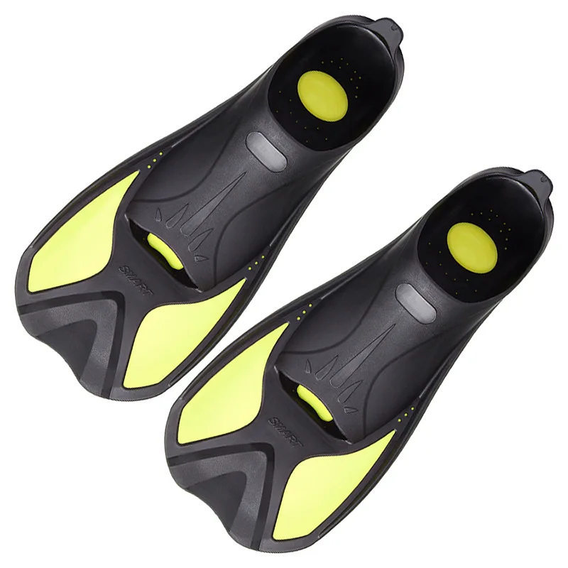 Swimming Fins Adult Bag Heel TPR Snorkeling Short Fins Swimming Diving Frog Shoes Duck Fins Scuba Diving and Snorkeling