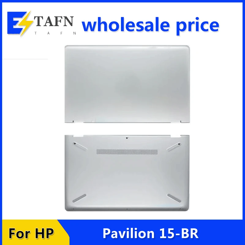 

Original New Silver LCD Back Cover/Bottom Case For Pavilion 15-BR Series Laptop Rear Lid Top 924501-001 Non Touch