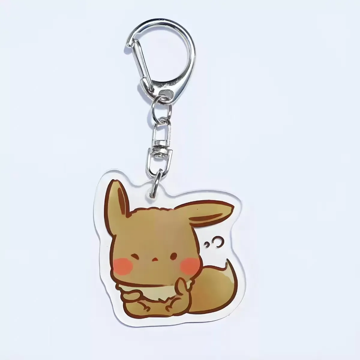 Pokemon Anime Portachiavi Acrilico Eevee Bulbasaur Squirtle Snorlax Ciondolo Divertente Carino Creativo Portachiavi Auto Amici Fan Regali Fai Da Te