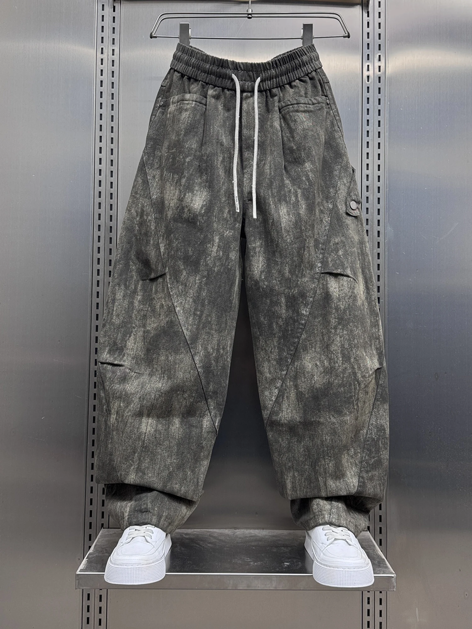 

Waed Casual Pants Men's Loose Wide Leg Versatile Faionable Spring 2026 American Sle Vintage New Arrivals Long Trousers