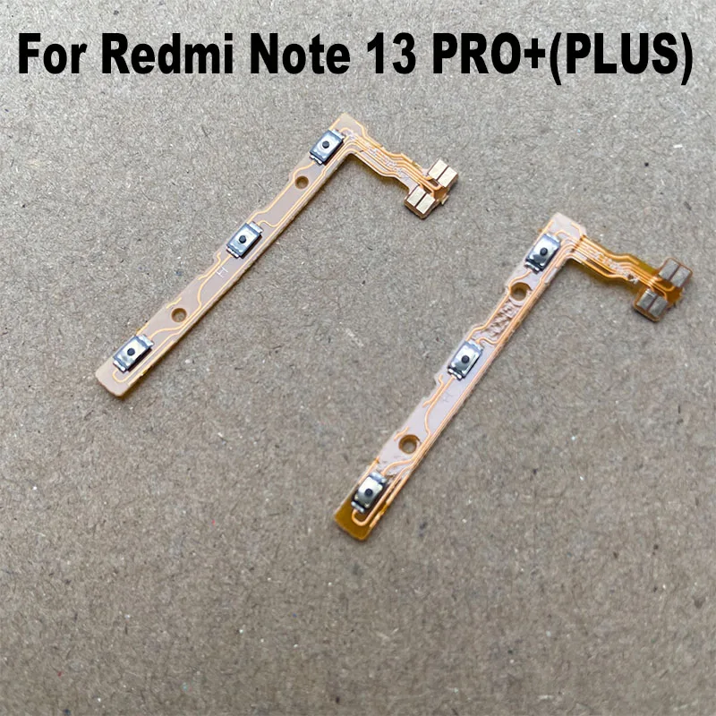 For Xiaomi Redmi Note 13 Pro + Plus Power Volume Button Flex Cable Side Key Switch ON OFF Control Button