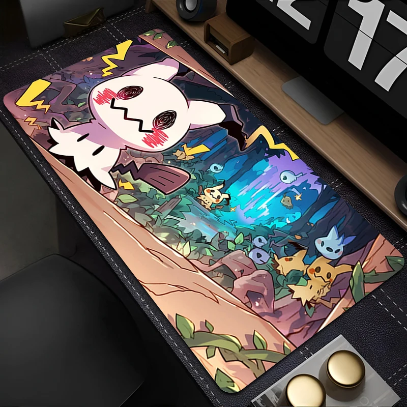 

Mouse Pad Gaming Accessories Gabinete Game PC Computer Desk Mat Non Slip Keyboard Pad Tablet P-Pokemon Mimikyu E-sports Mousepad
