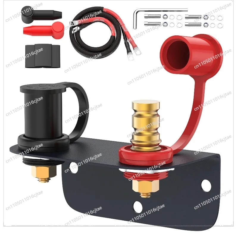 

Комплект клемм для подключения аккумулятора с резьбой 3/8 дюйма, удаленный аккумуляторный терминал с усиленным монтажным кронштейном для автомобилей, UTV, RV, грузовиков, Can-am