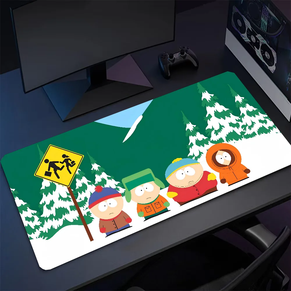 Anime Funny-S-South-Park Mousepad Large Gaming Mouse Pad LockEdge Thickened Computer Keyboard Table Desk Mat