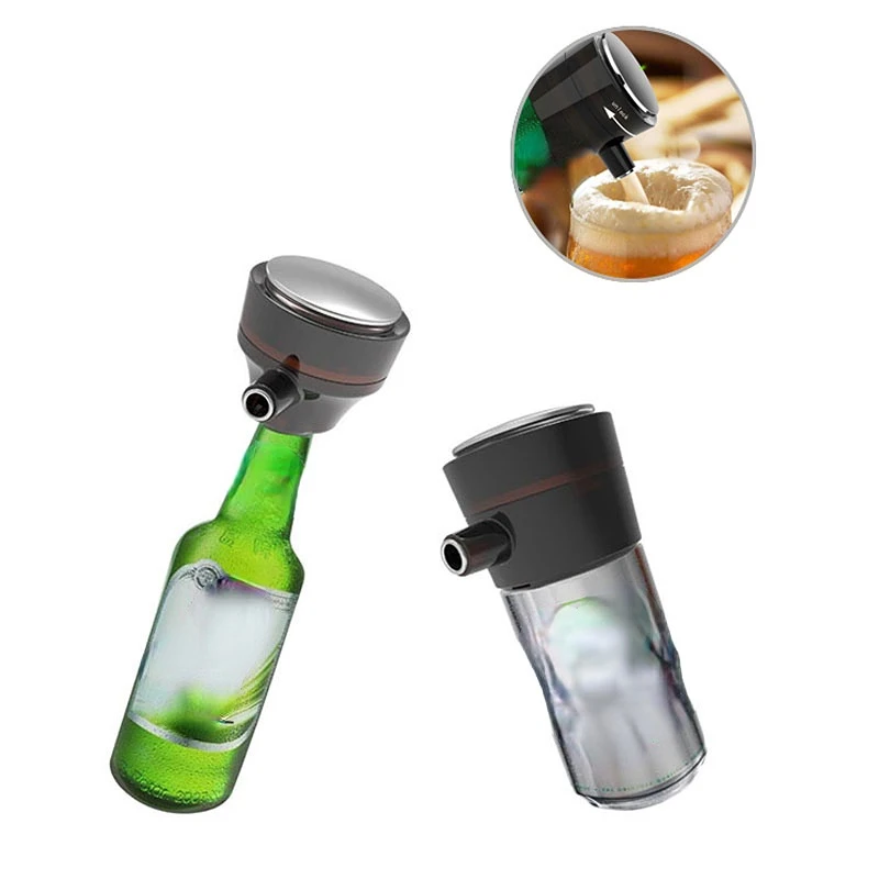 Beer Foamer Home Bar Supplies Portable Cooler Aerator Machine Server Beer Bubble Maker Bottled Canned Delicious Beer Foam Maker