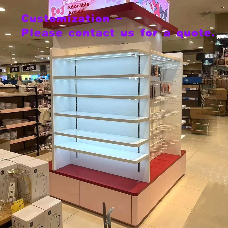 custom.Custom Durable Supermarket Double-Sided Alcohol Pharmacy Display Cabinet Stationery Store Convenience Store