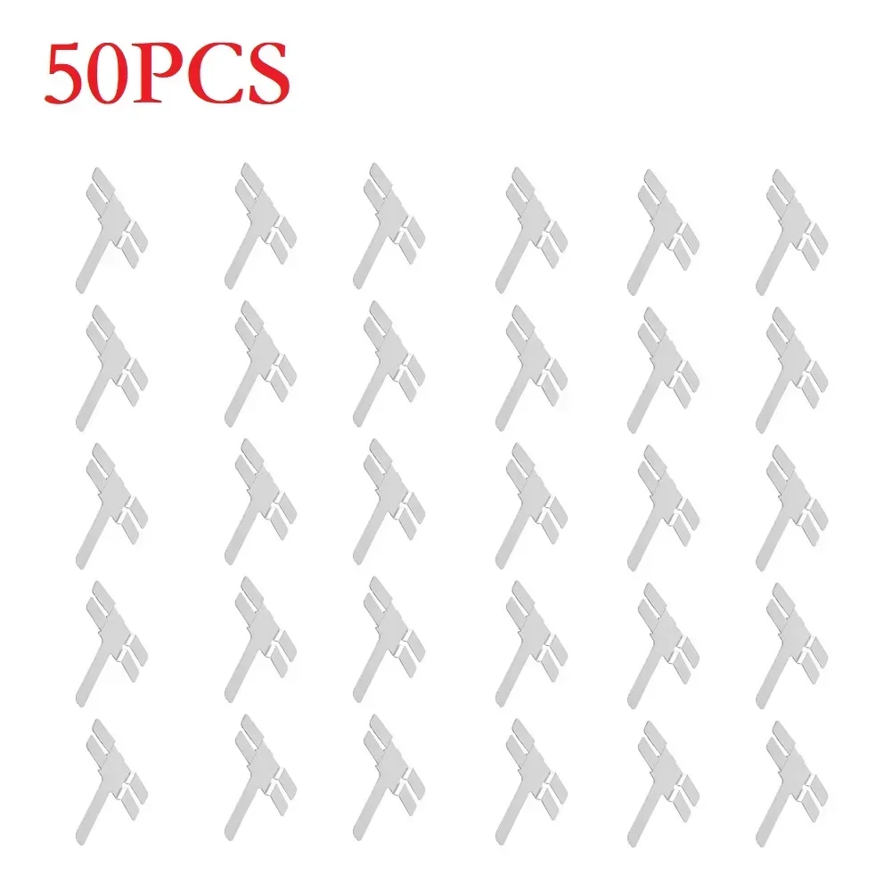 50pcs T Type Nickel Plated Steel Strap Strip Sheets For Nickel-hydrogen Lithium Laptop Battery Pack Spot Welder Equipment