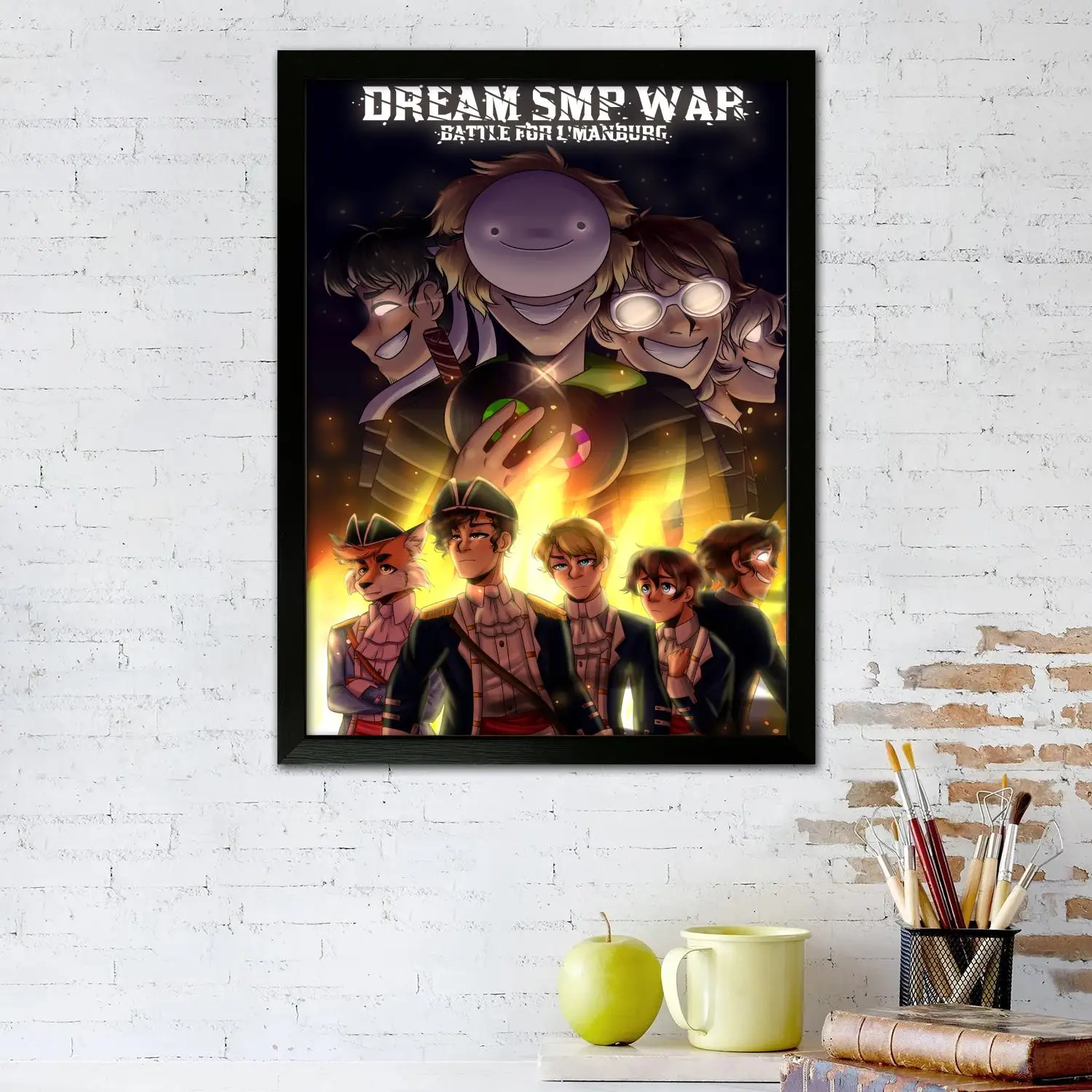 Dream SMP Canvas Art Poster and Wall Art, Picture Print, Modern Family Bedroom Decor, Posters,Decorative painting